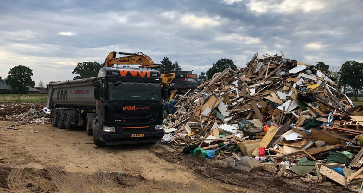 Wim Martens Logistics helpt na hoogwater in Duitsland