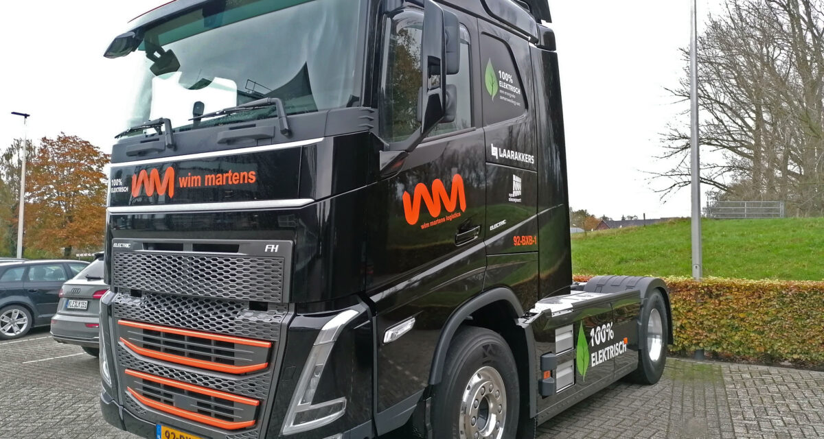 Tweede elektrische Volvo truck in gebruik bij Wim Martens Logistics